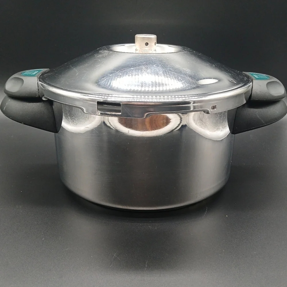 KUHN RIKON Duromatic Supreme Stainless Steel Pressure Cooker with Side Grip 4L‌